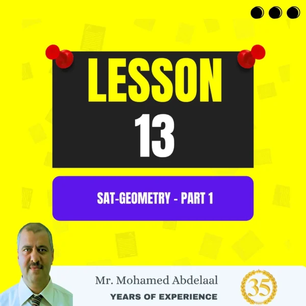 Lesson 13: SAT- Geometry - Part 1