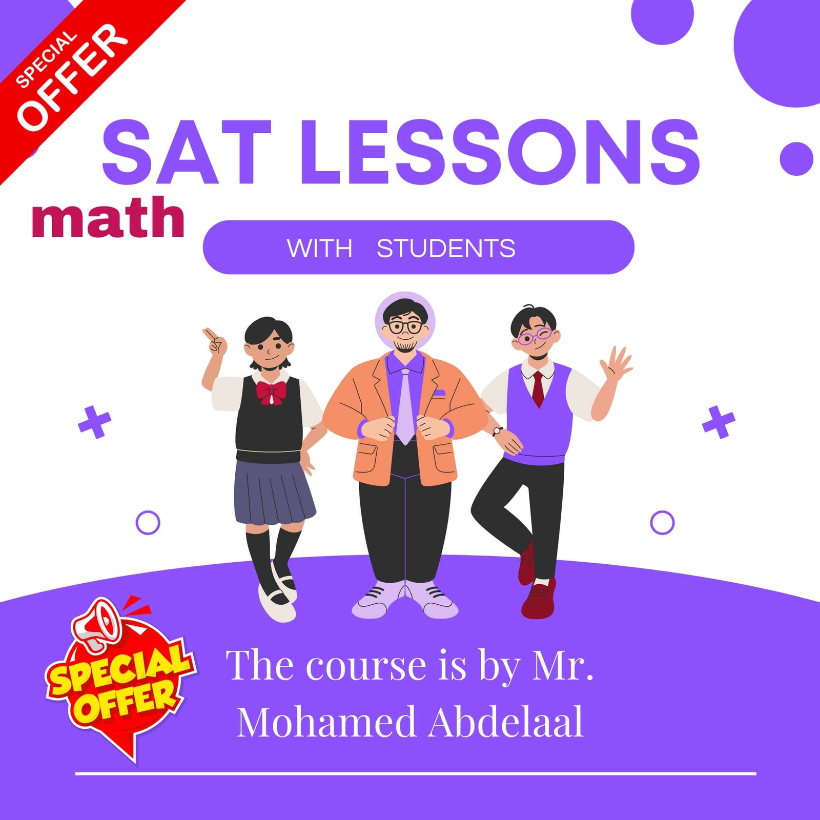 SAT-math with students
